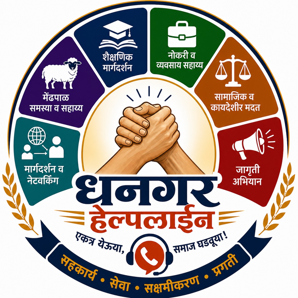 धनगर हेल्पलाईन लोगो